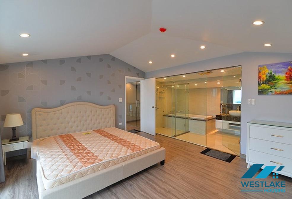 Luxury 3 bedroom duplex for rent on Nghi Tam st, Tay Ho district.