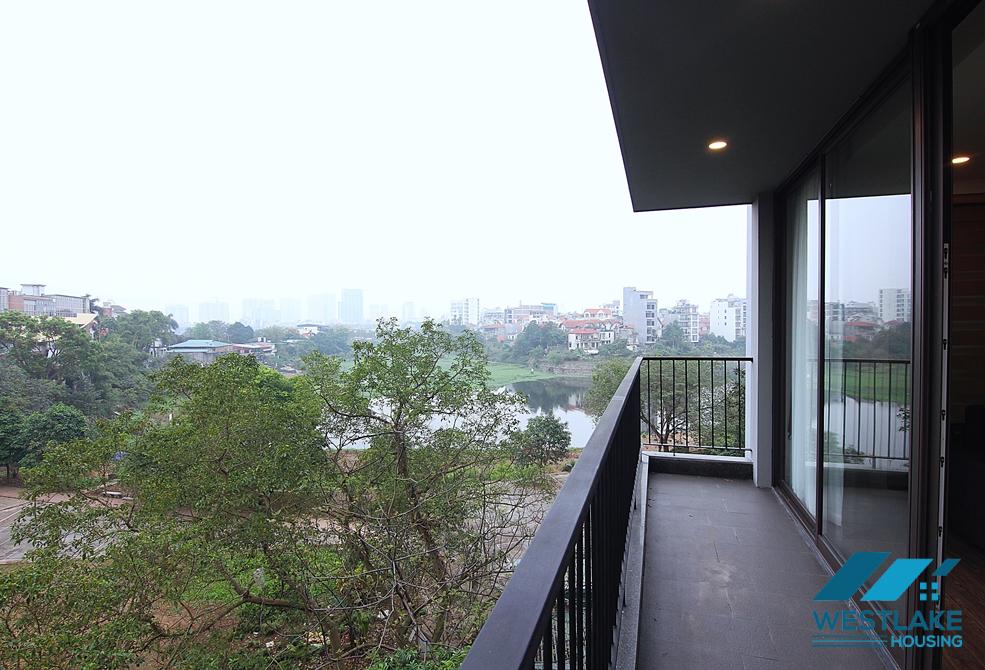 Lake view and morden 2 beds apartment for rent in To Ngoc Van st, Tay Ho