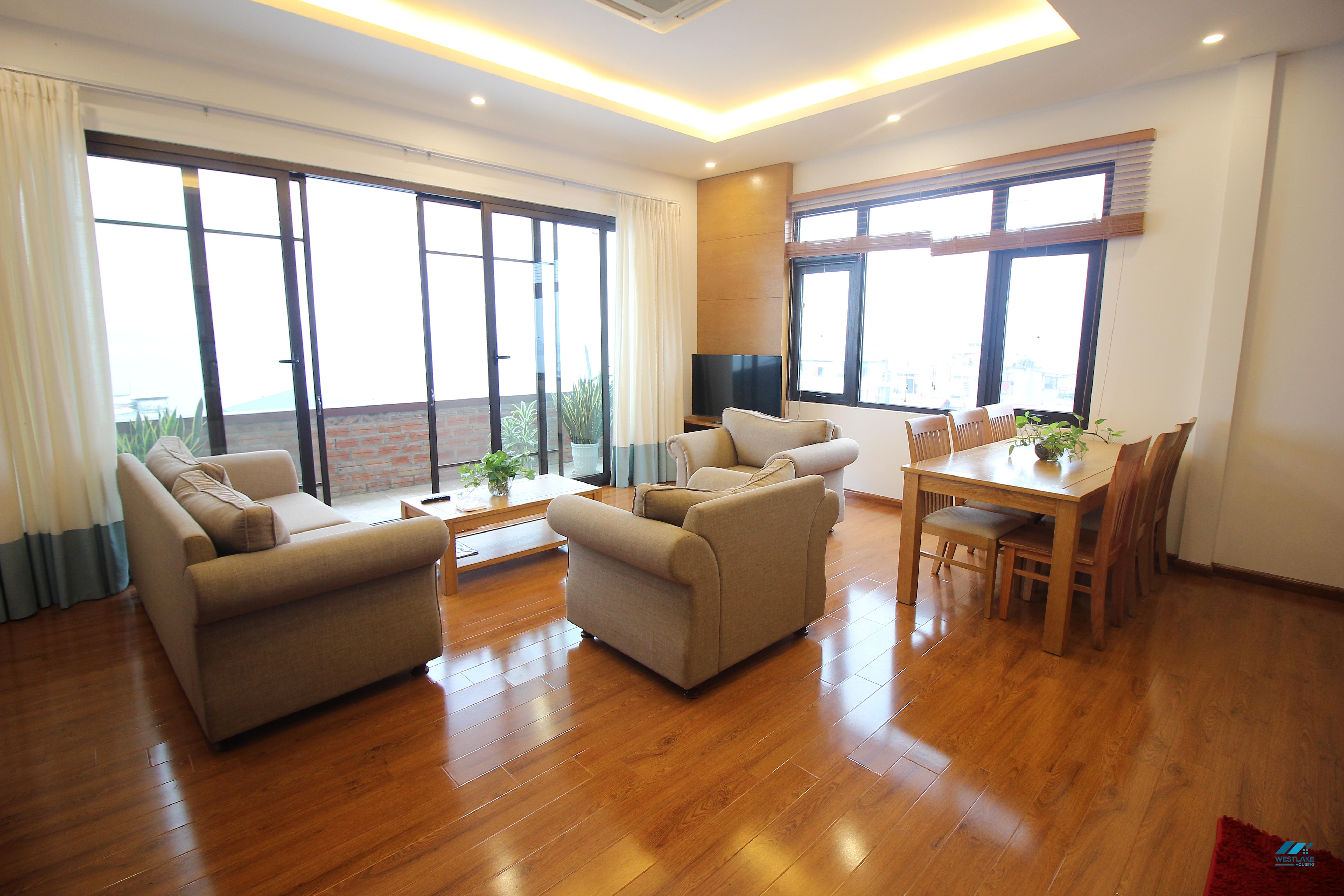 Top floor 2 bedroom apartment for rent in Quang khanh, Tay ho