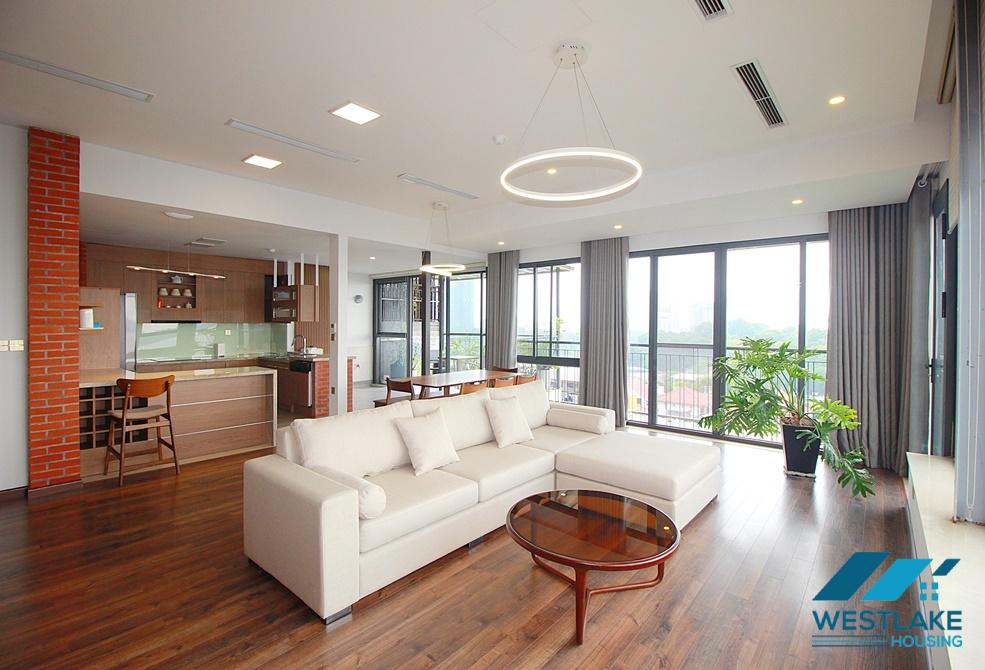 Lake view - Apartment with 4 bedrooms for rent in Quang Khanh st, Tay Ho District