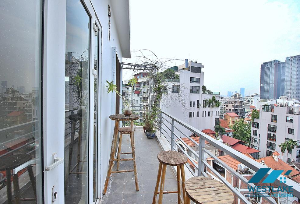 Top floor one bedroom apartment for rent in To Ngoc Van st, Tay Ho