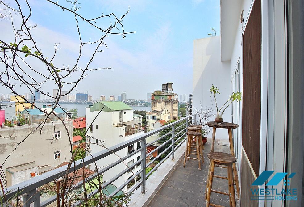 Top floor one bedroom apartment for rent in To Ngoc Van st, Tay Ho