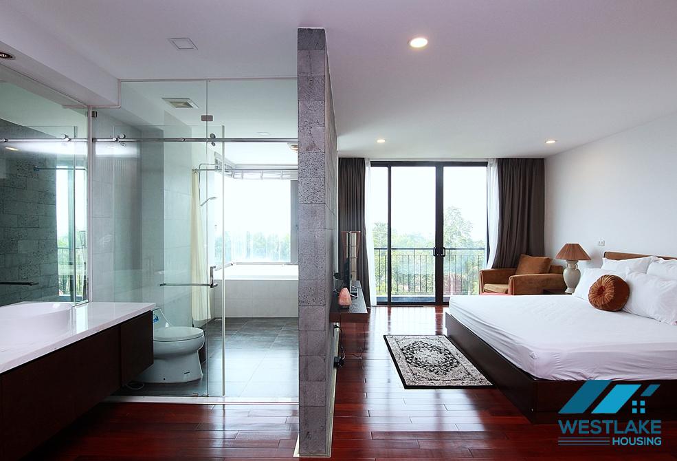 Bright and spacious 4beds apartment for rent in Dang Thai Mai st, Tay Ho