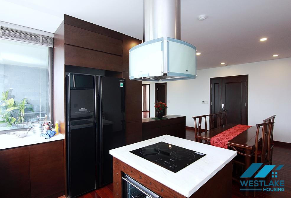 Bright and spacious 4beds apartment for rent in Dang Thai Mai st, Tay Ho