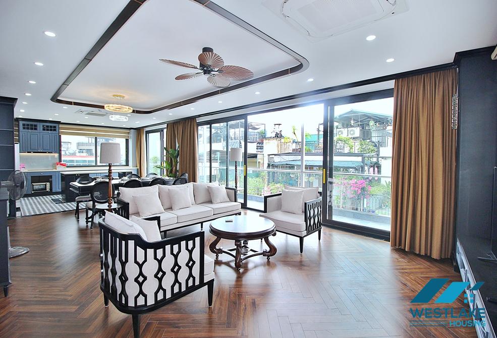 High floor and luxury 2beds apartment for rent in Dang Thai Mai st, Tay Ho