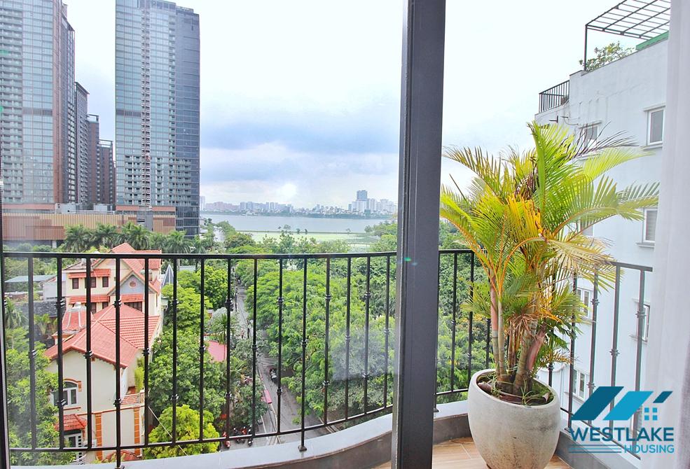 New and lake view 2beds apartment for rent in To Ngoc Van st, Tay Ho