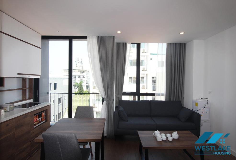 A lovely brand-new one-bedroom apartment on Tay Ho street, Tay Ho district, Hanoi