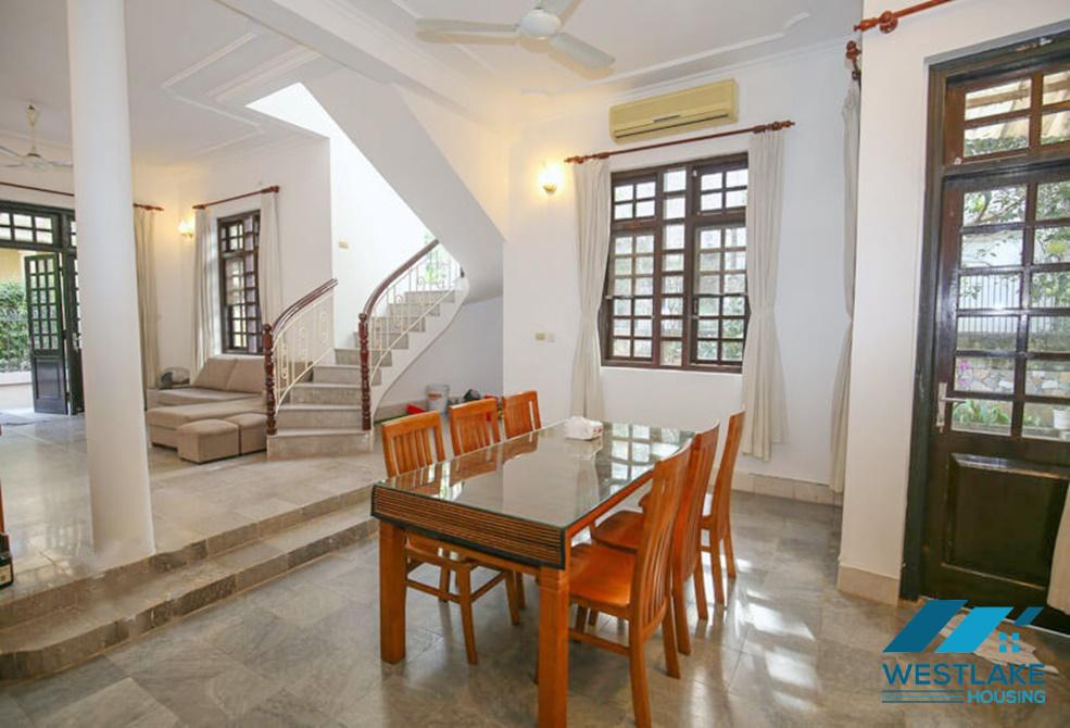 Garden house for rent in To Ngoc Van St, Tay Ho, Ha Noi