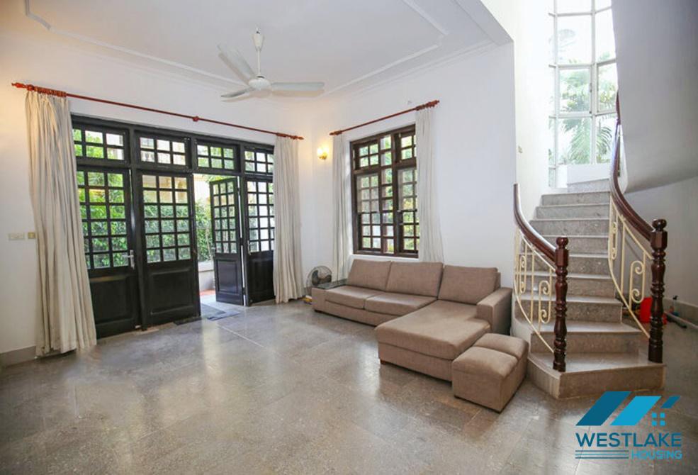 Garden house for rent in To Ngoc Van St, Tay Ho, Ha Noi