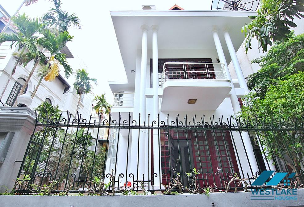 Garden house for rent in To Ngoc Van St, Tay Ho, Ha Noi