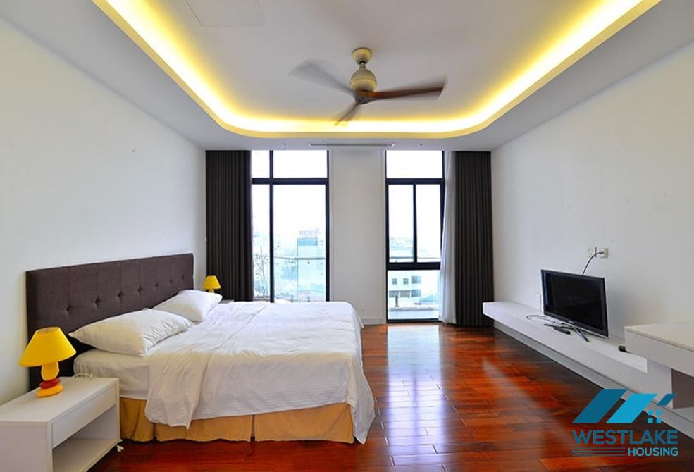 Bright and modern 3 bedrooms duplex apartment for rent in central Ba Dinh area, Hanoi