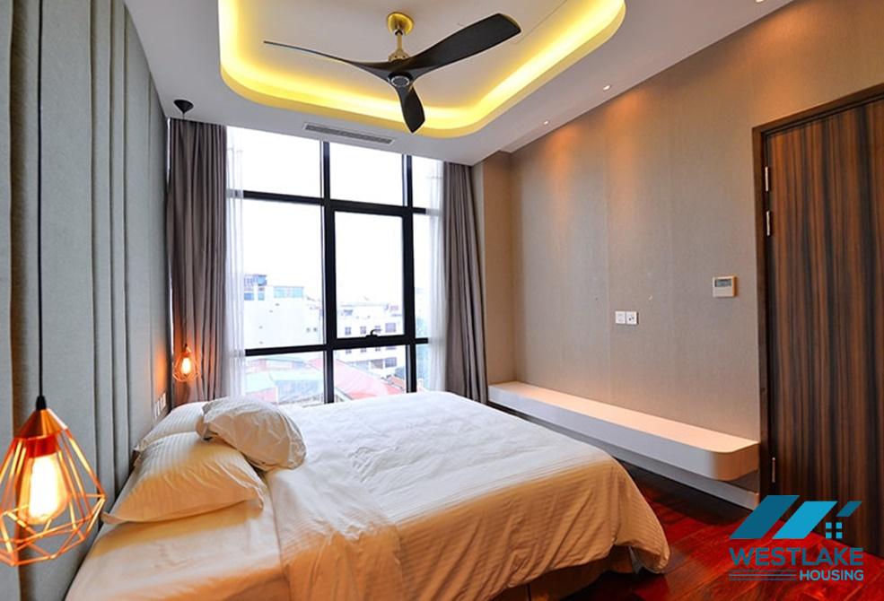 Bright and modern 3 bedrooms duplex apartment for rent in central Ba Dinh area, Hanoi