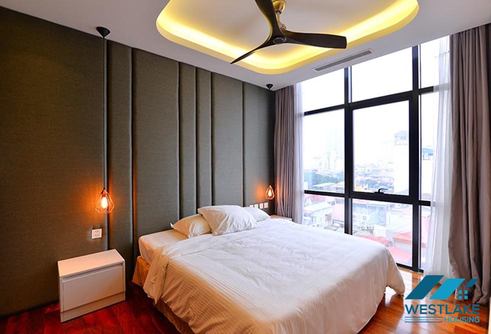 Bright and modern 3 bedrooms duplex apartment for rent in central Ba Dinh area, Hanoi